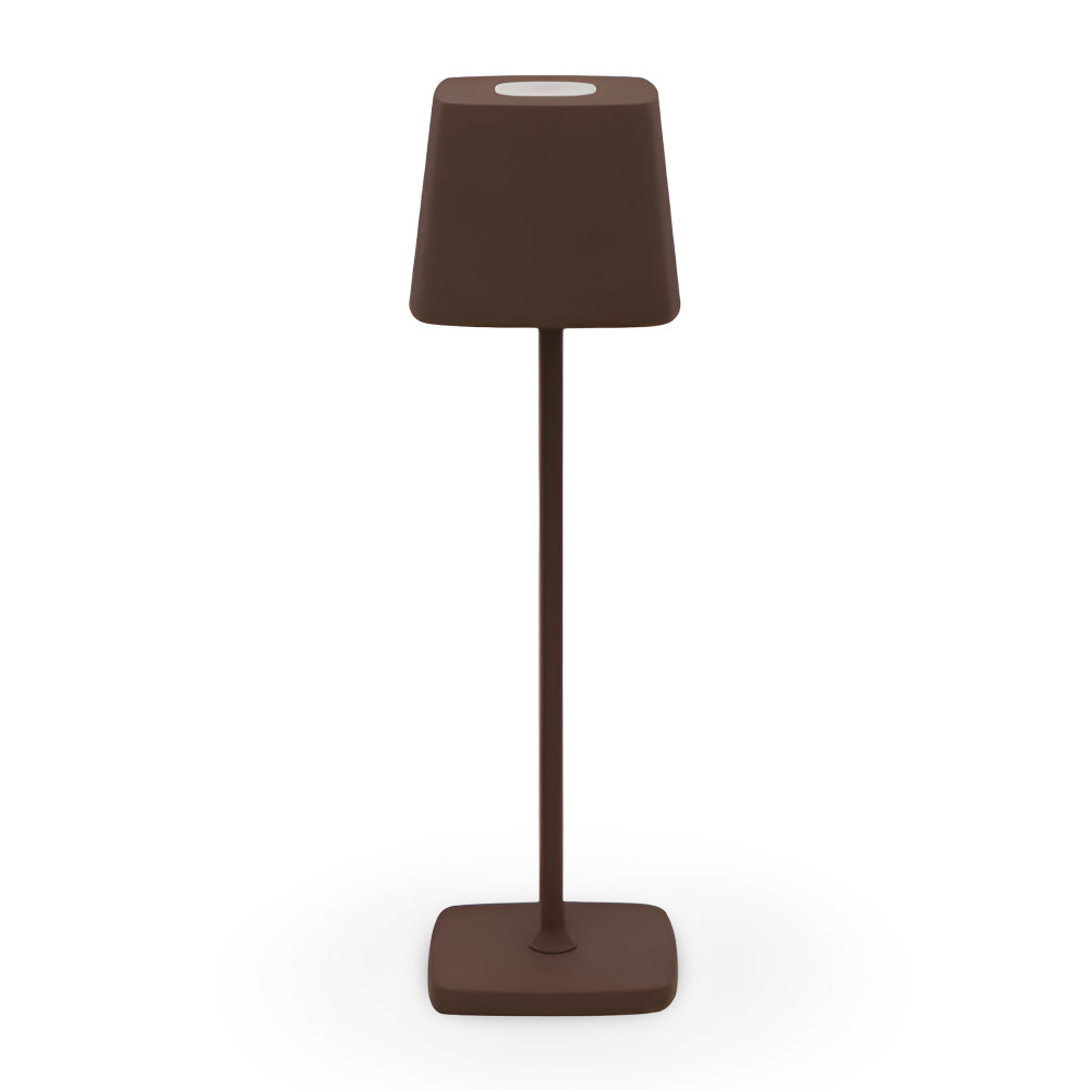 Dimmable LED Square Table Lamp – Rechargeable with Touch Control
