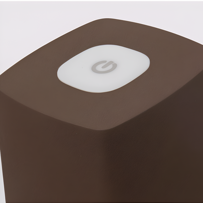 Dimmable LED Square Table Lamp – Rechargeable with Touch Control