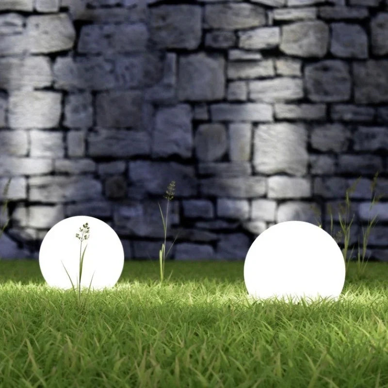 Outdoor Garden and Patio LED Lights with Color-Changing Sphere Design