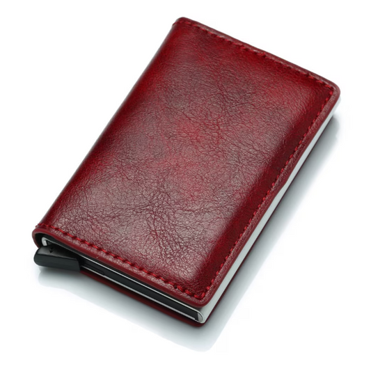 Compact Card Holder in Stylish Aluminum Design