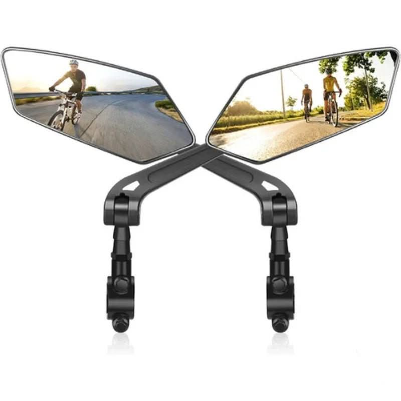 Adjustable Bicycle Rearview Mirror with Wide Angle for Enhanced Safety