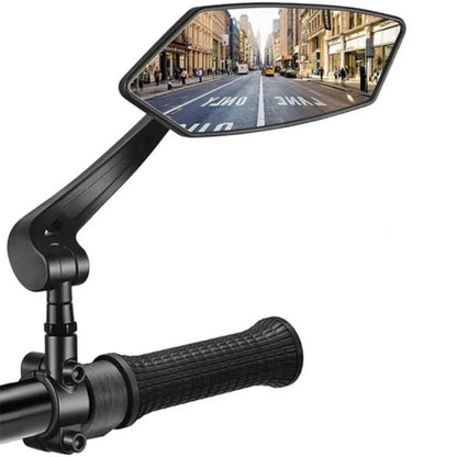 Adjustable Bicycle Rearview Mirror with Wide Angle for Enhanced Safety