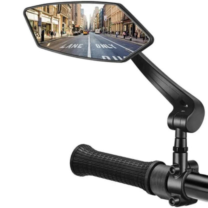 Adjustable Bicycle Rearview Mirror with Wide Angle for Enhanced Safety