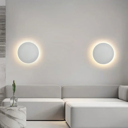Round Lumeo LED Wall Light – Dimmable, 20/30 cm – Touch & Sensor Control