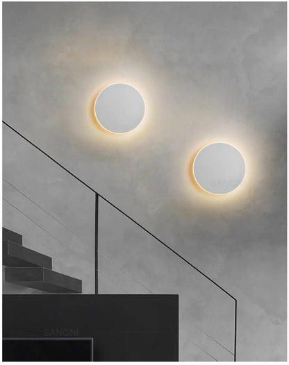 Round Lumeo LED Wall Light – Dimmable, 20/30 cm – Touch & Sensor Control