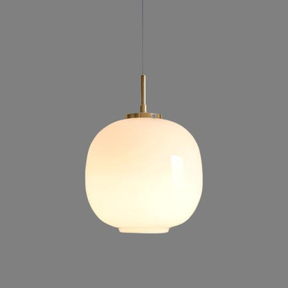 LED Pendant Light with Sculptural Opal Glass for Living and Dining Areas