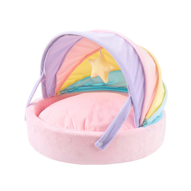 Colorful Cat Bed for Cozy Sleeping
