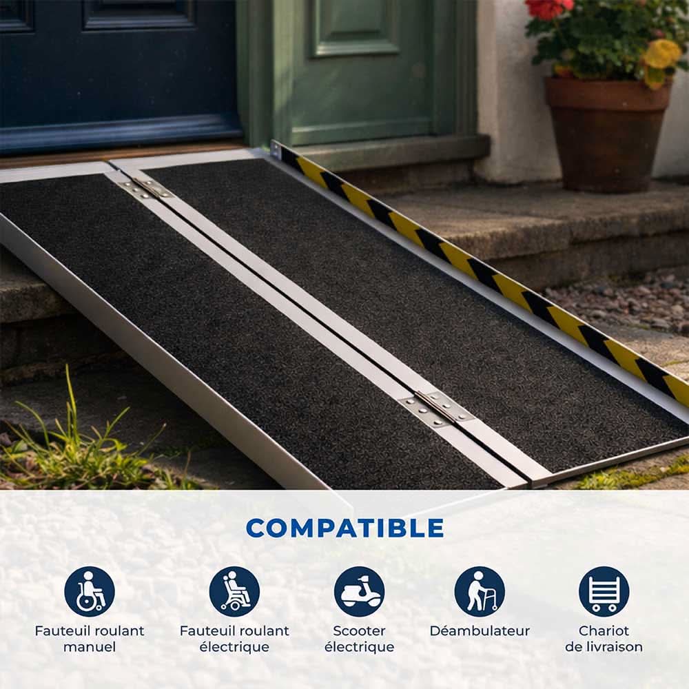 Foldable Access Ramp for Portable Use
