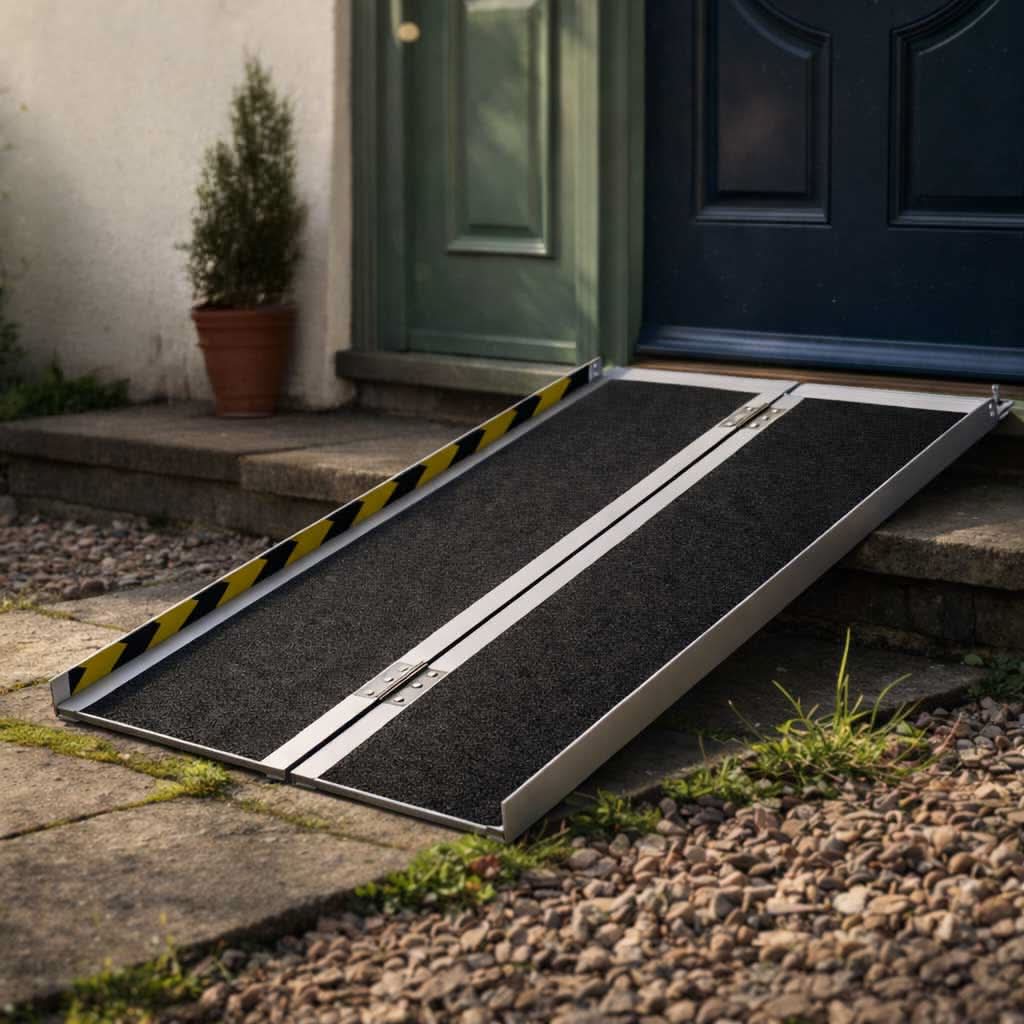 Foldable Access Ramp for Portable Use