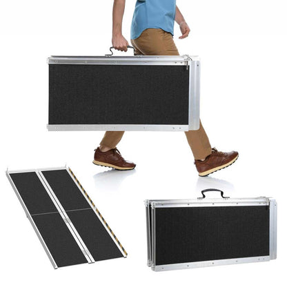 Foldable Access Ramp for Portable Use