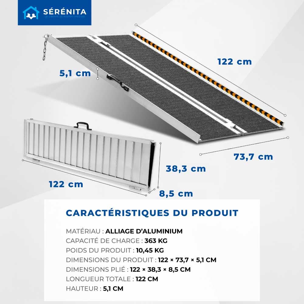 Foldable Access Ramp for Portable Use