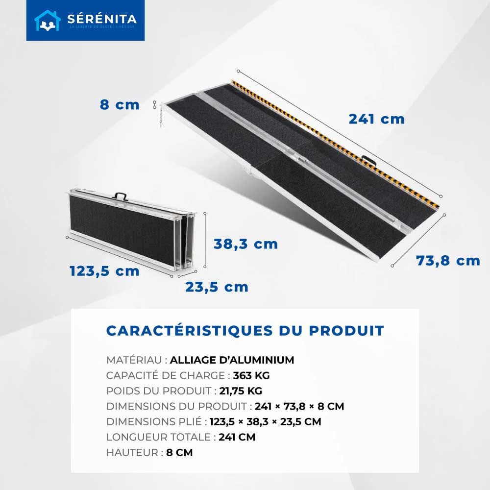 Foldable Access Ramp for Portable Use