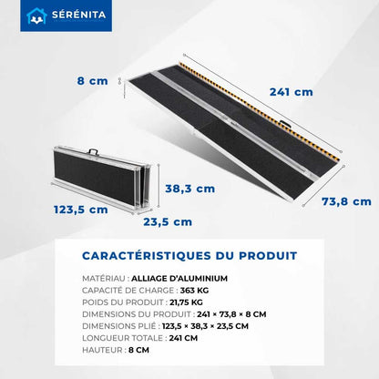 Foldable Access Ramp for Portable Use