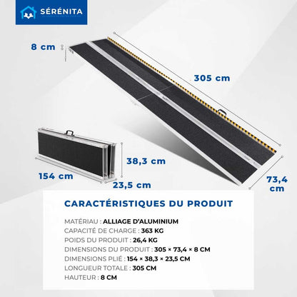 Foldable Access Ramp for Portable Use