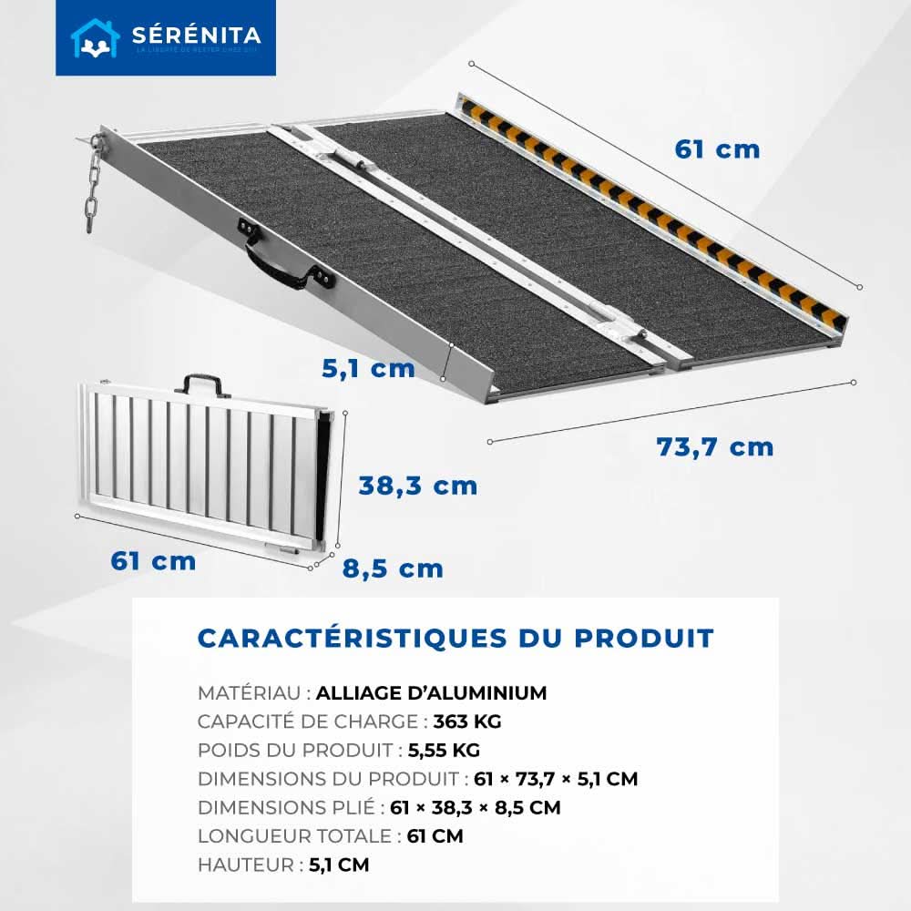 Foldable Access Ramp for Portable Use