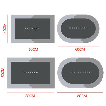 Fast-Drying Non-Slip Mat for Safer Entryways and Bathrooms
