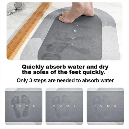 Fast-Drying Non-Slip Mat for Safer Entryways and Bathrooms