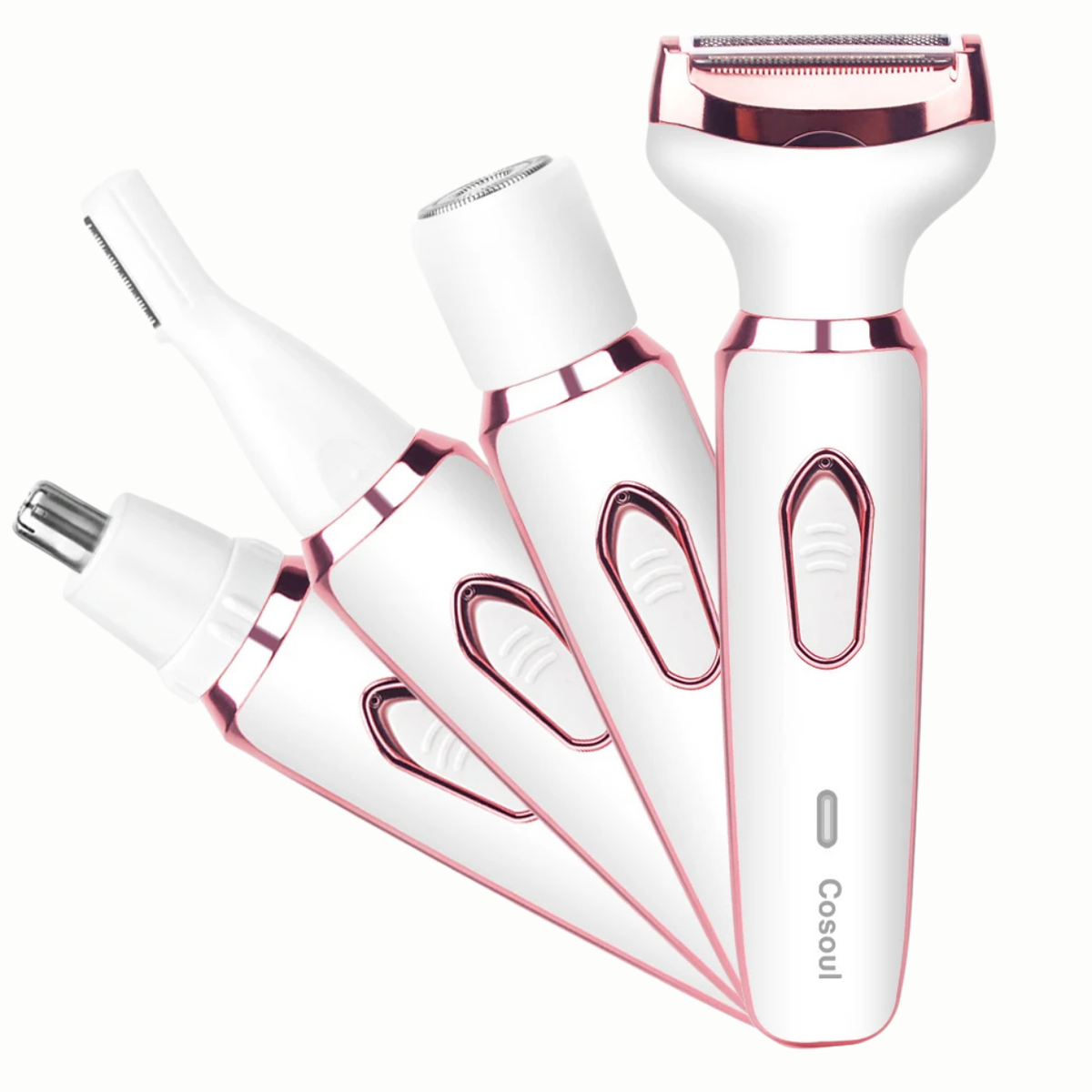 Electric Shaver with Comb and Trimmer – 4 Functions