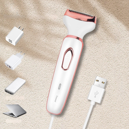Electric Shaver with Comb and Trimmer – 4 Functions