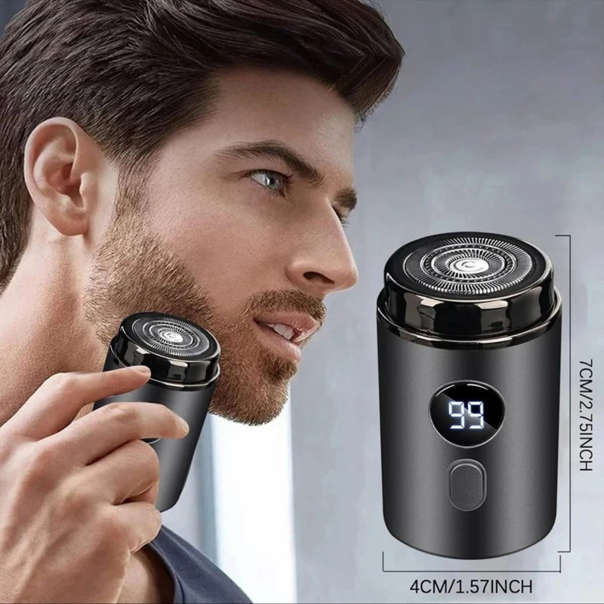 Compact Electric Shaver for Travel Use