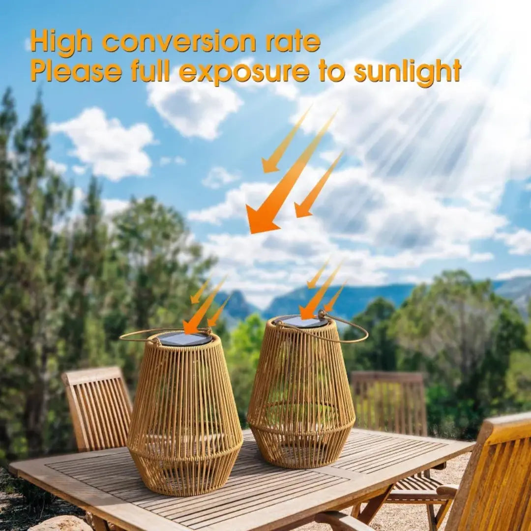EcoGlow Lantern | Automatic LED Light for Your Outdoor Oasis