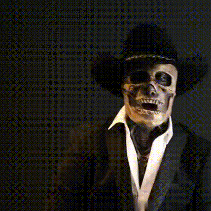 Skull Mask for Halloween Featuring Brain Design