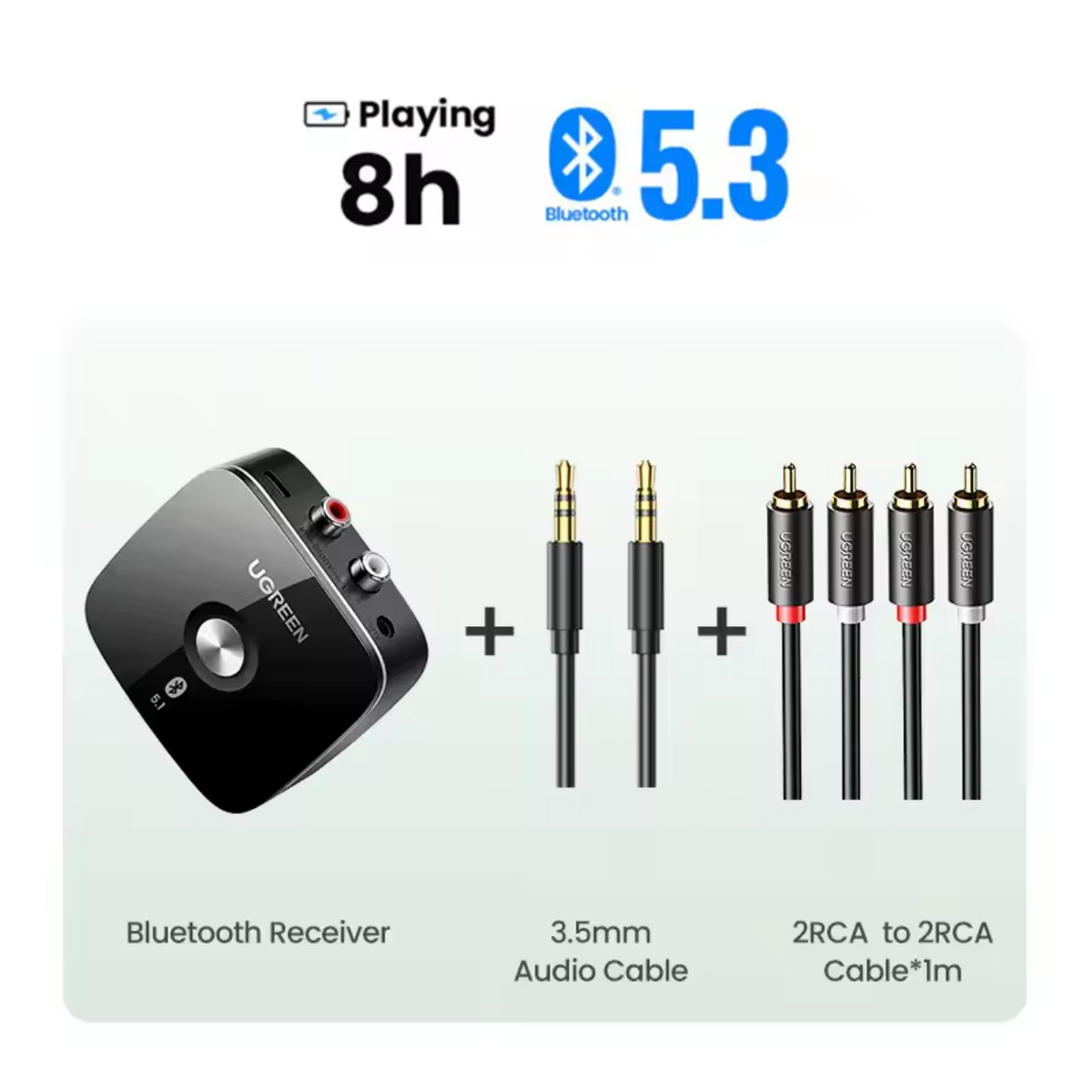 Bluetooth Audio Receiver with USB Playback – High-Speed Connectivity
