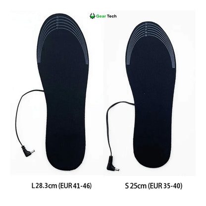 Rechargeable USB Heated Insoles – Breathable Portable Foot Warmers