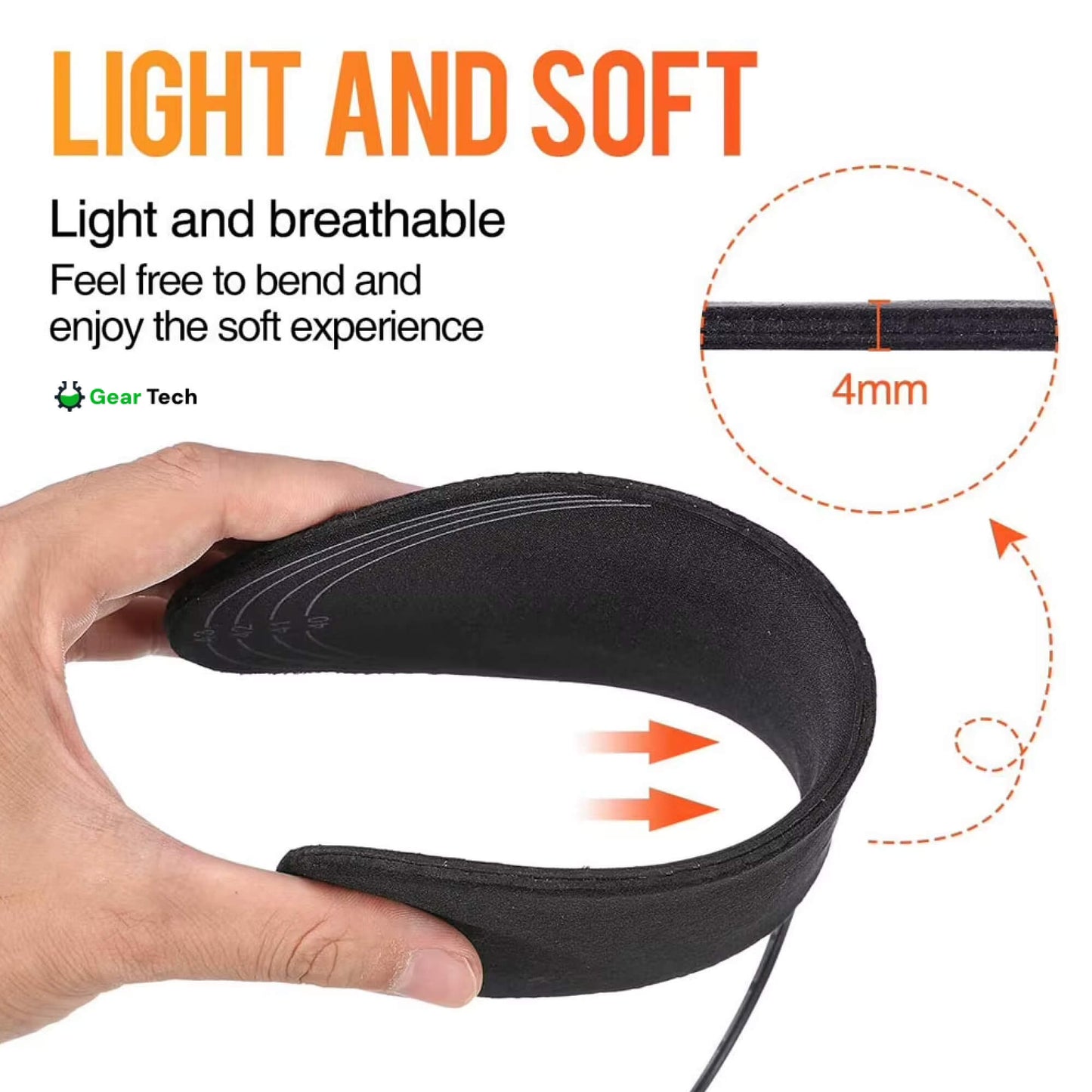 Rechargeable USB Heated Insoles – Breathable Portable Foot Warmers