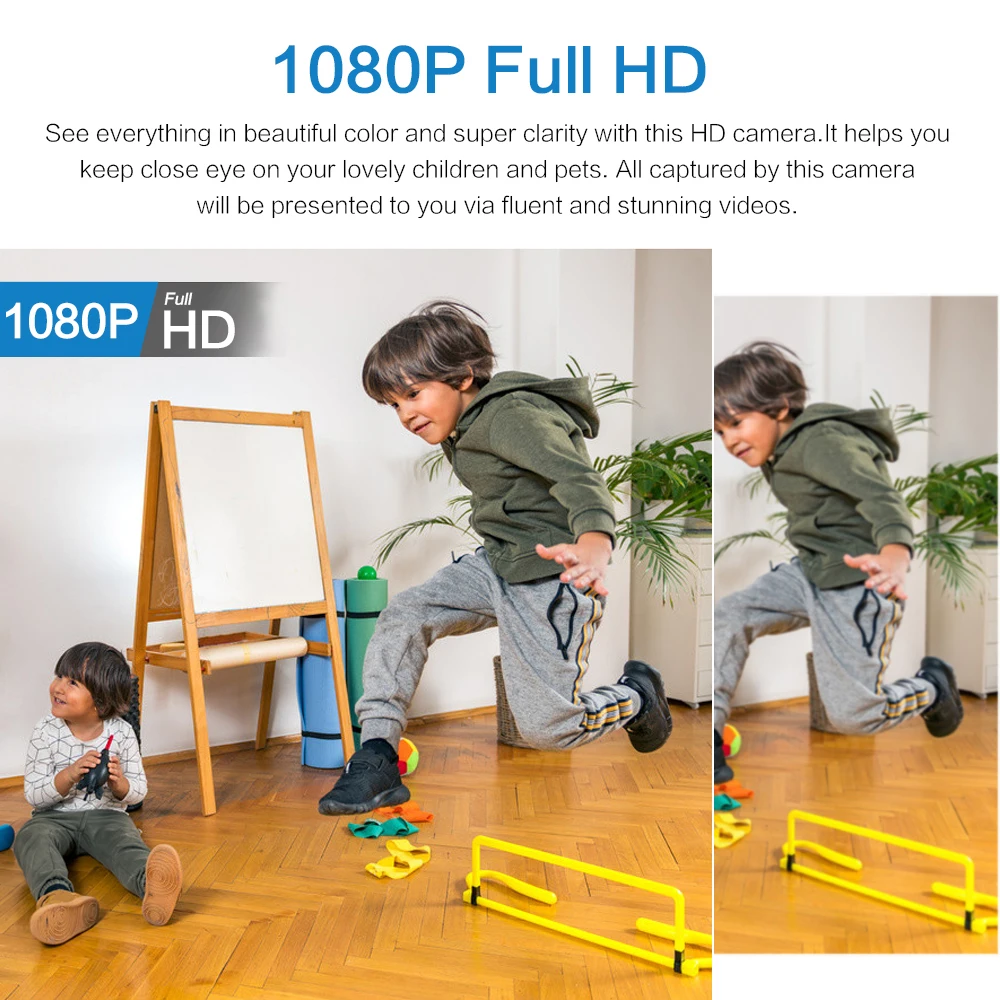 High-Definition Compact Camera Featuring Remote Access and Wide-Angle Lens