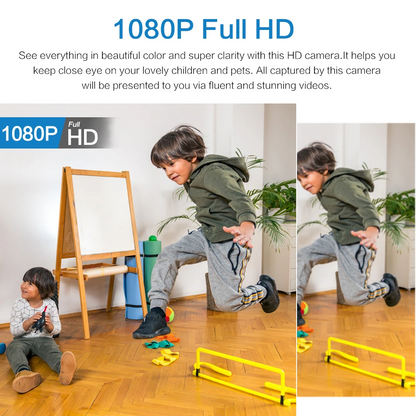 High-Definition Compact Camera Featuring Remote Access and Wide-Angle Lens