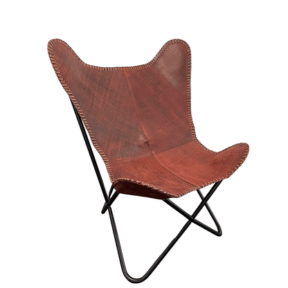 Genuine Leather Bat Chair in Various Colors Available
