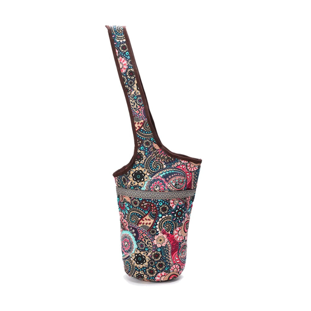Canvas Bag for Yoga Mat with Print Design