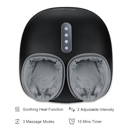 Heated Foot Massager with Shiatsu Kneading and Auto Timer