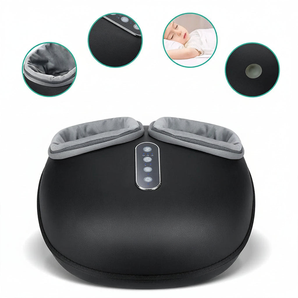 Heated Foot Massager with Shiatsu Kneading and Auto Timer
