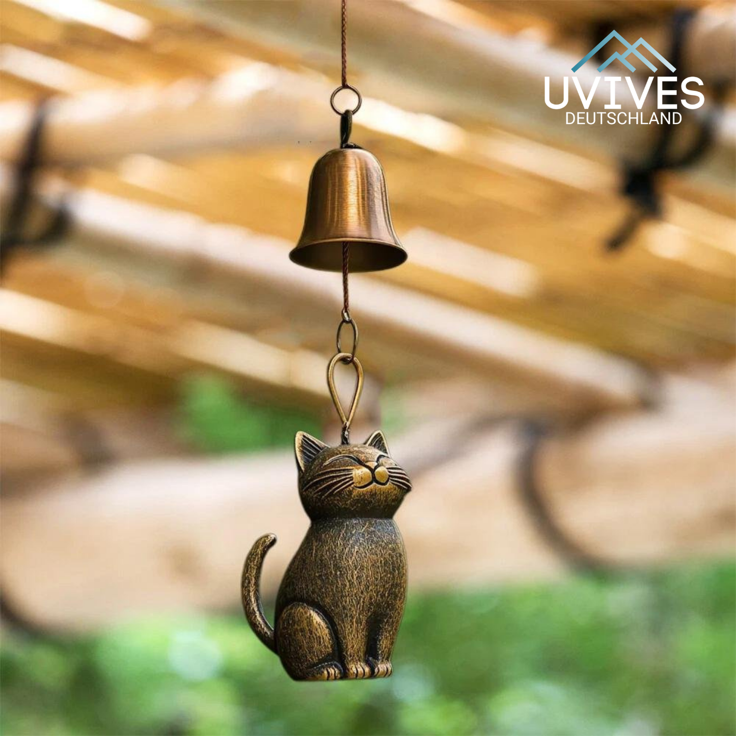 Handcrafted Wind Chime for Cat Lovers