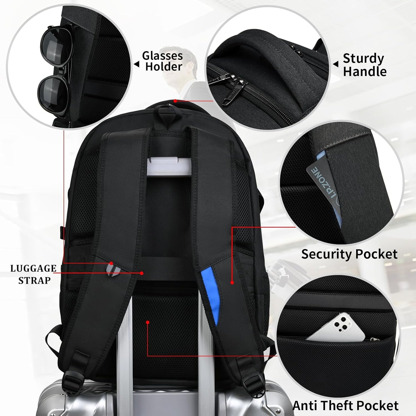 Ultimate Travel Laptop Backpack | Waterproof & Secure