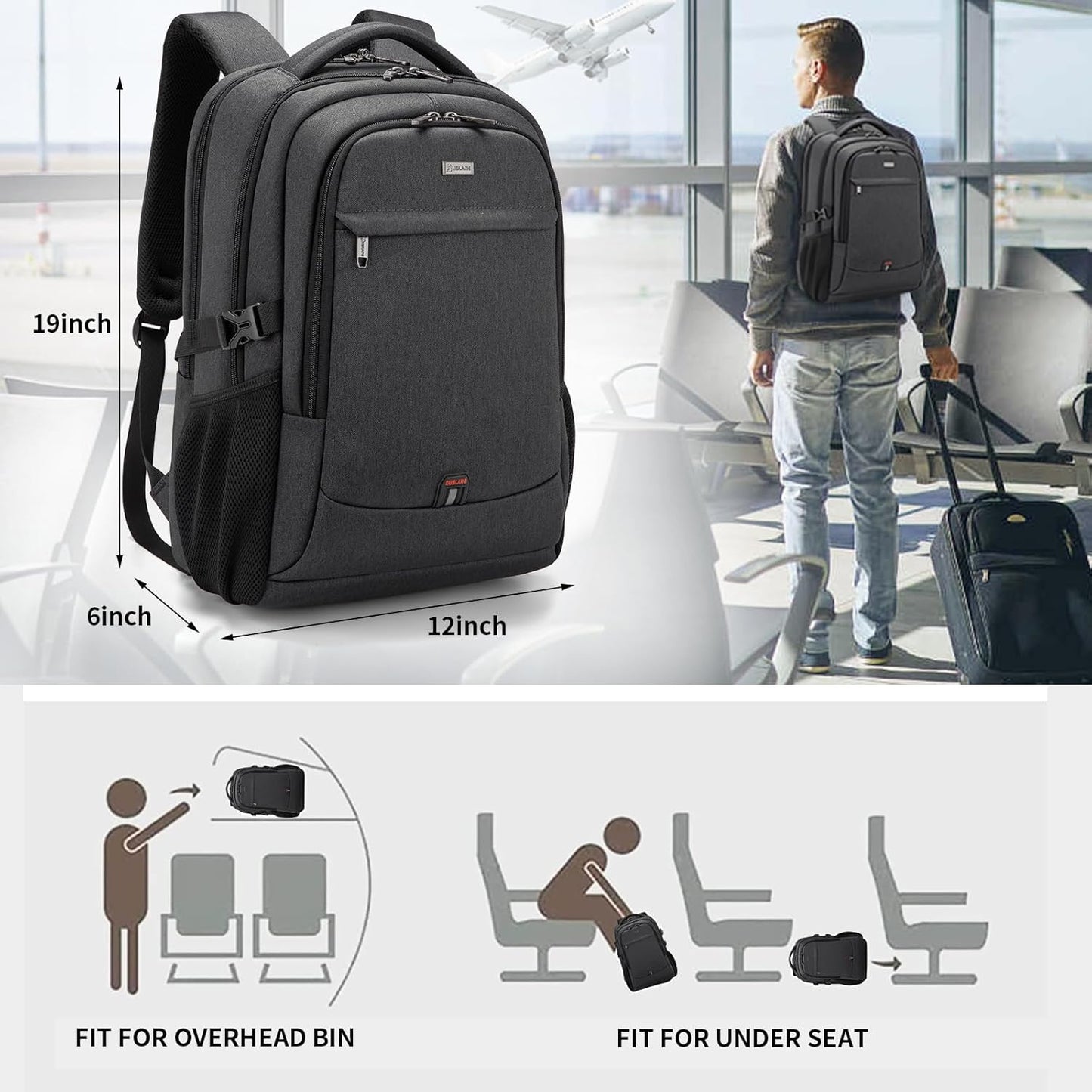 Ultimate Travel Laptop Backpack | Waterproof & Secure