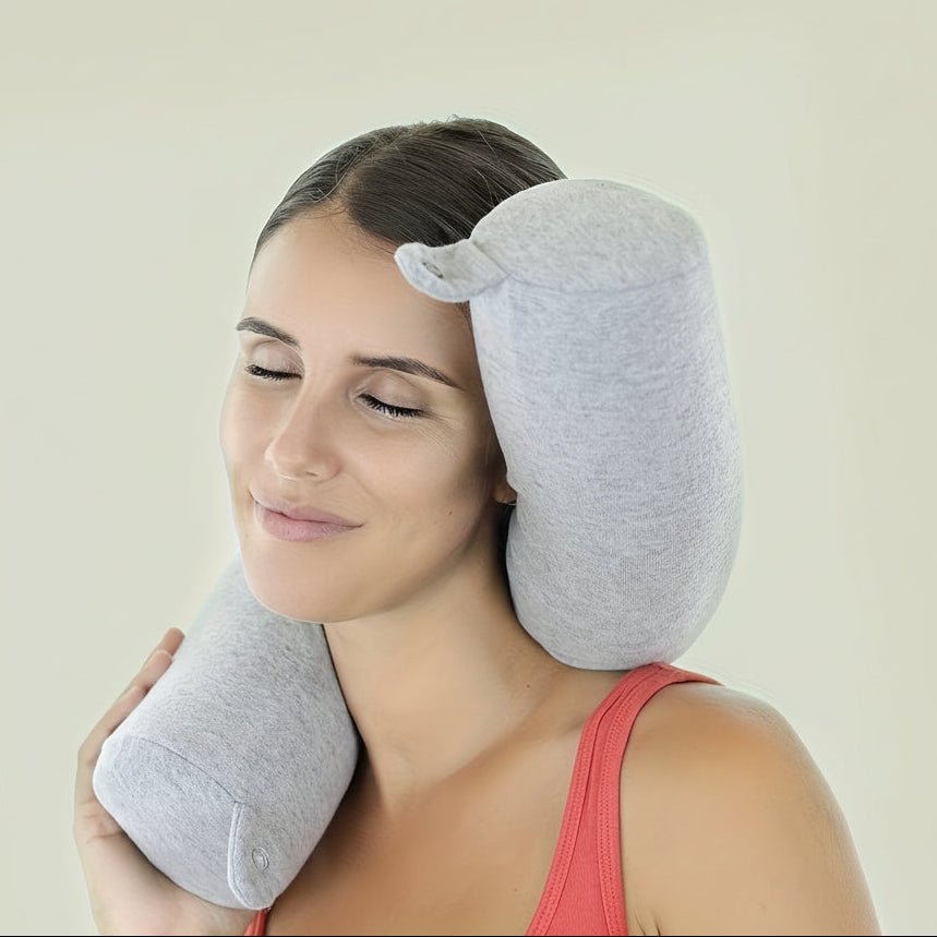 Travel Comfort Pillow | Ergonomic Neck Support | Portable