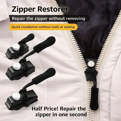 Instant Zipper Fix Kit | Quick Slide Repair | No Sewing Needed