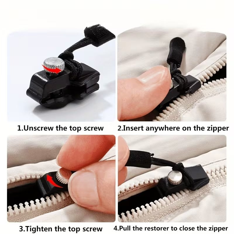 Instant Zipper Fix Kit | Quick Slide Repair | No Sewing Needed