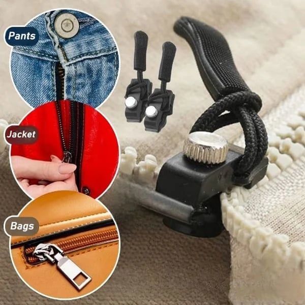 Instant Zipper Fix Kit | Quick Slide Repair | No Sewing Needed