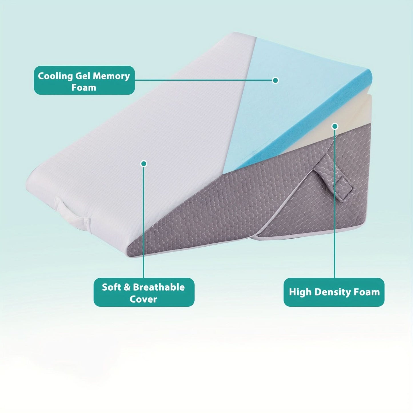 Elevated Comfort Pillow for Leg and Back Support Relaxation