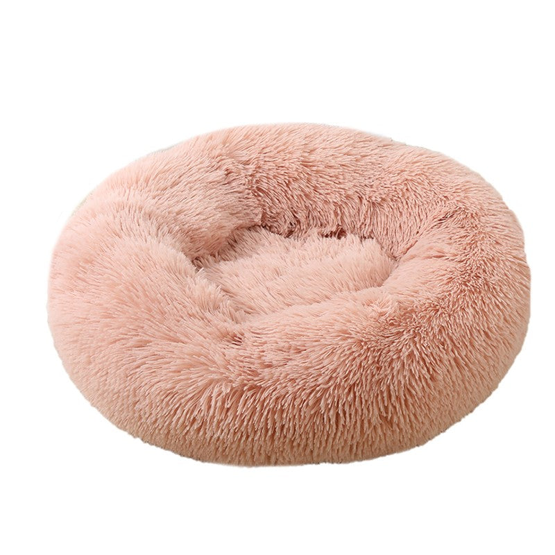 Cozy Dog Bed in Donut Shape with Detachable Cover