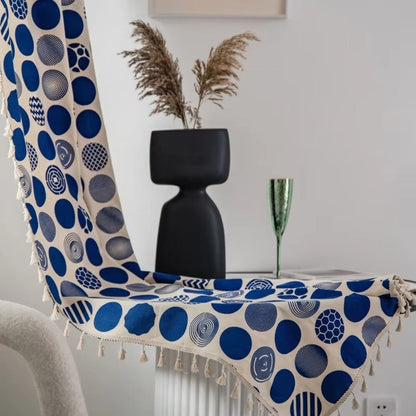 Charming Vintage Dot Pattern Window Drapes