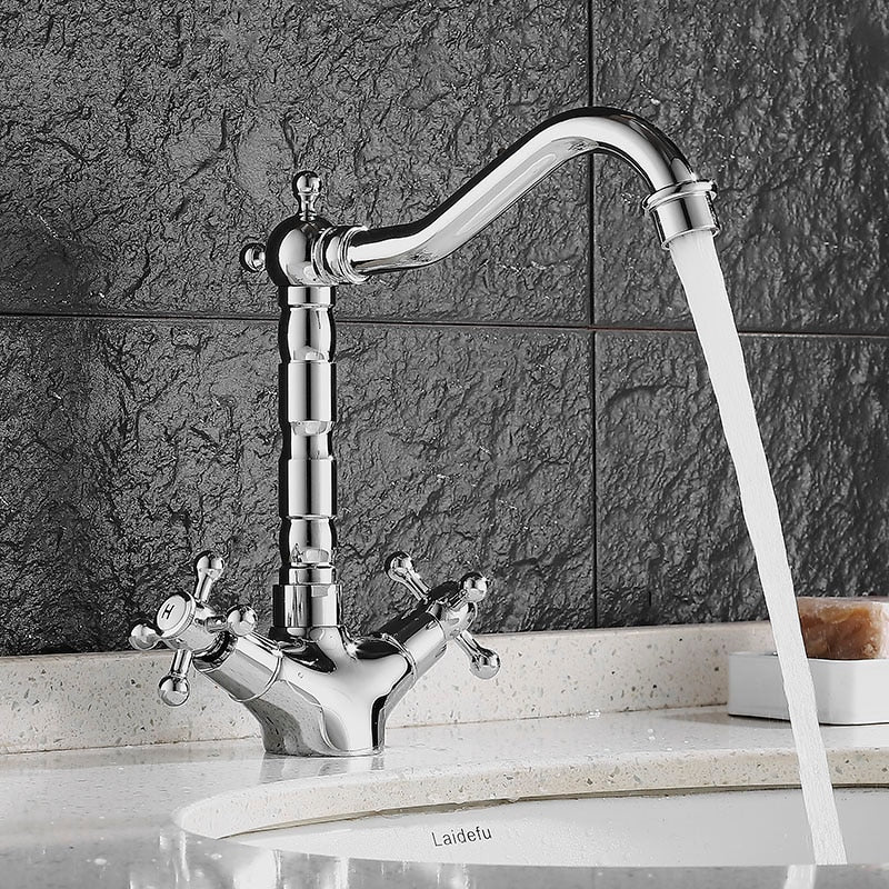 Antique-Style Rustic Sink Faucet – Perfect for Vintage Kitchens or Bathrooms