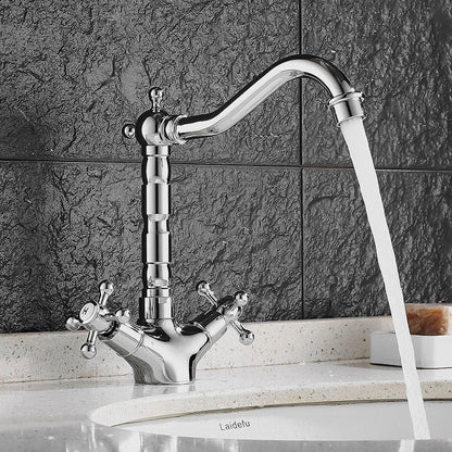 Antique-Style Rustic Sink Faucet – Perfect for Vintage Kitchens or Bathrooms
