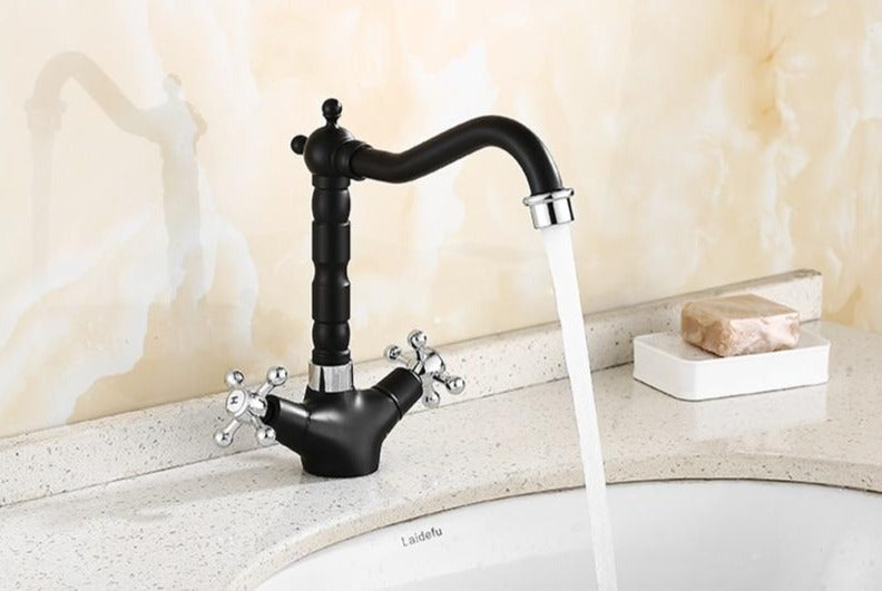 Antique-Style Rustic Sink Faucet – Perfect for Vintage Kitchens or Bathrooms