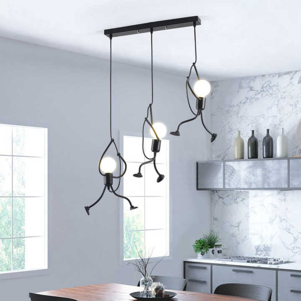 Adjustable Drop Ceiling Light with Whimsical Pendant Design