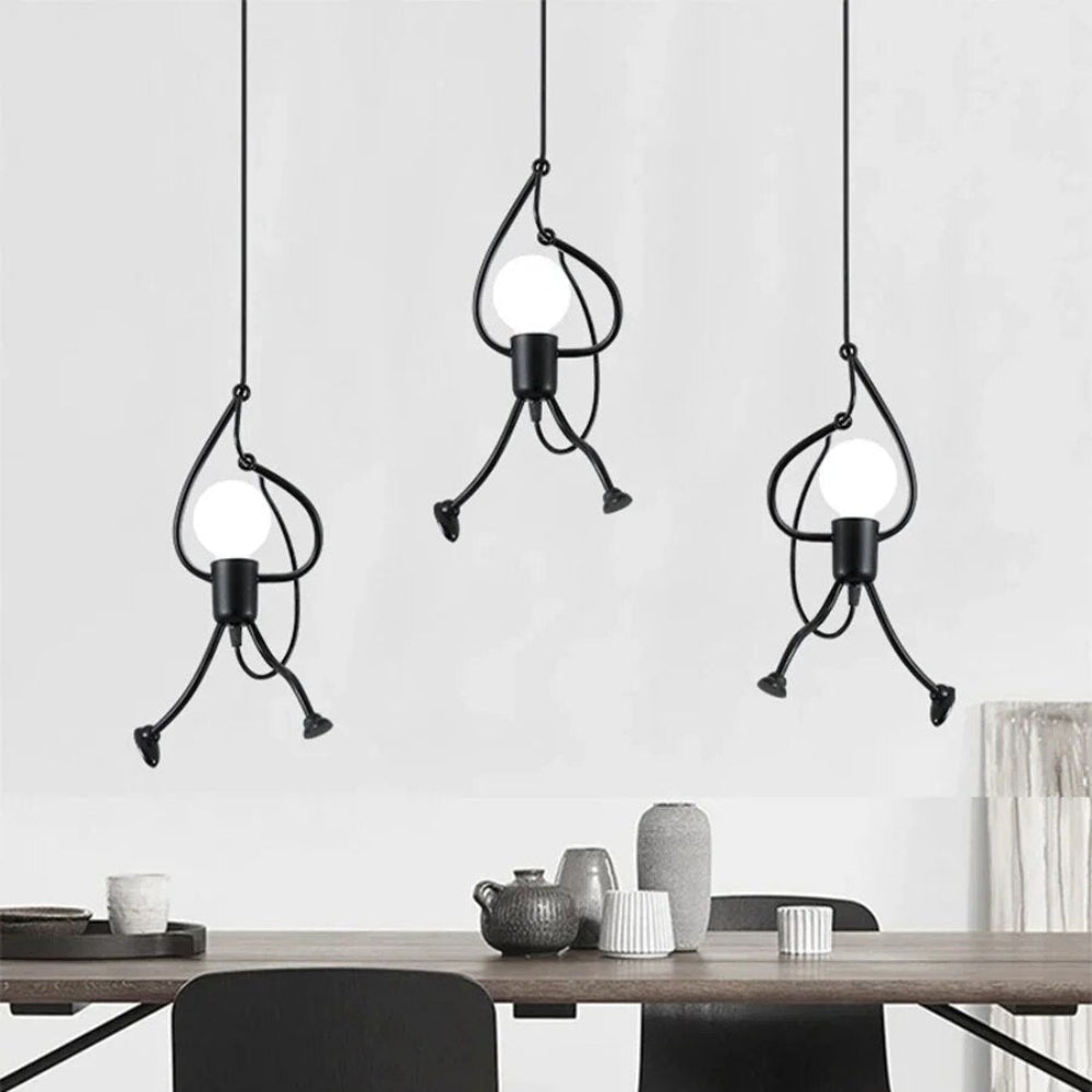Adjustable Drop Ceiling Light with Whimsical Pendant Design